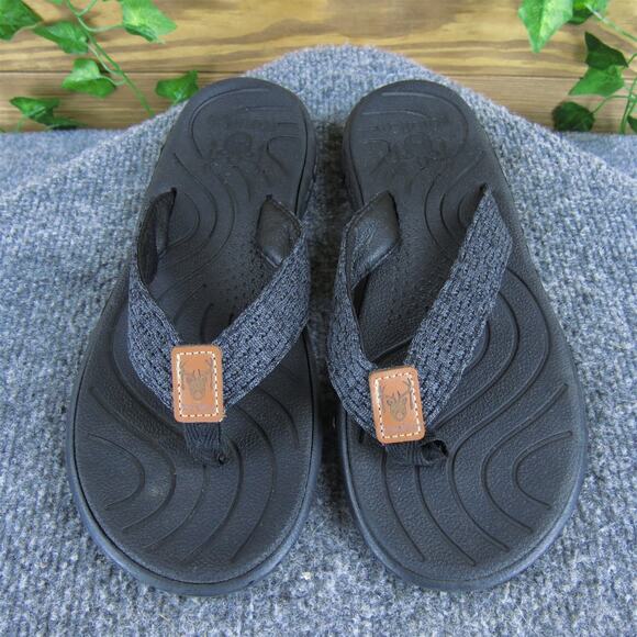 Kuailu Women's Flip Flop‎ Black Synthetic Sz 38.5 Medium Gently Used 2025 - Picture 2 of 6